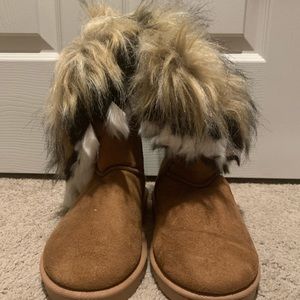 Fluffy boots